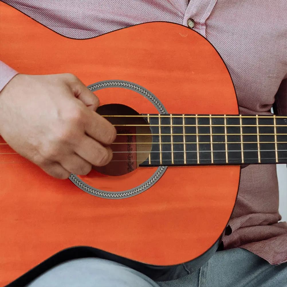 2 Pezzi Decorazione in Legno per Foro Sonoro della Chitarra, Elegante Rosetta Artistica per Chitarra Classica e Ukulele