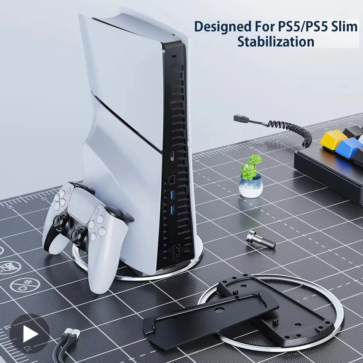 Supporto da gioco Accessori da gioco per console Sony PS5 Playstation Play Stations Supporto base di supporto PS 5 Slim Pro Supporto verticale