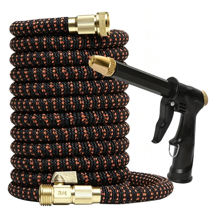 25FT-125FT Expandable Magic Hose High-Pressure Car Wash Spray Gun Tool Outdoor Watering Irrigation Pipe Garden Hose