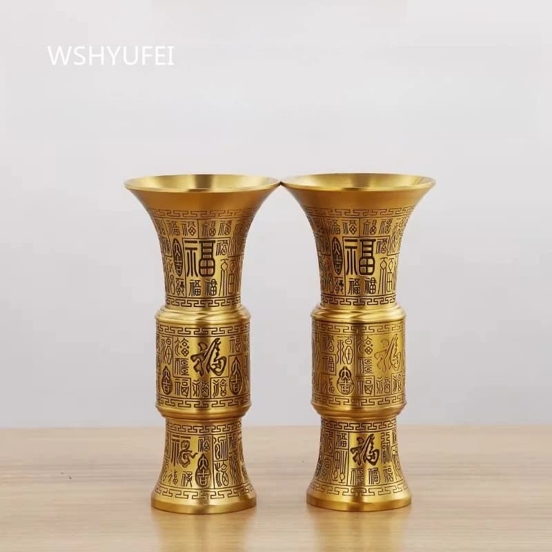 Vaso in Stile Cinese 'Cento Benedizioni' per Incenso, Grande Decorazione per Sala del Buddha, Accessori Religiosi