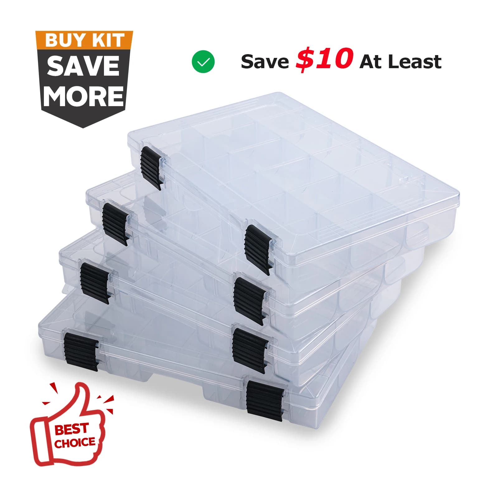 Goture Portable fishing gear box 18-24 compartments Carp fishing accessories bag Hook for bait Soft bait toolbox