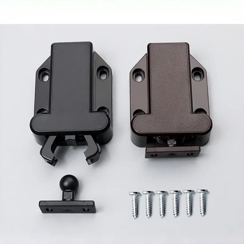 Chiusura a pressione non magnetica – Fermaporta a rimbalzo autobloccante per armadi, cassetti e guardaroba | Armadio da Cucina Moderno con Apertura a Spinta