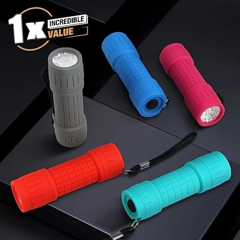 Mini portable torch Nine beads lamp XPE Strong lighting using 3 batteries NO.7 Pocket external emergency torch with fixed focus