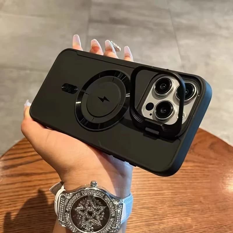 New Kickstand Stand For Magsafe Phone Case For iPhone 17 Pro Max Cover iPhone 16 15 14 13 12 11 Magnetic Shockproof Bumper