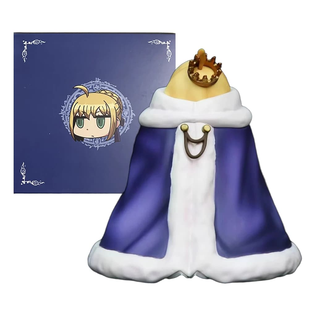 8CM Anime Fate/Stay Night Altria Pendragon Figura Trapunta Re Abito Modello Giocattolo Collezione Regalo Action Figure PVC