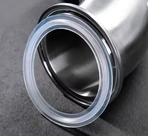 Guarnizione di tenuta in silicone sanitario a tre clip in silicone trasparente da 5 pezzi 1,5 "2" 2,5 "3" 3,5 "4" con anello per uso alimentare fatto in casa