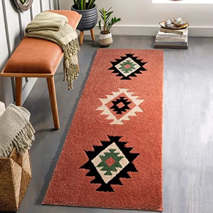 Tappeto da Bagno 20x72 Stile Boho, Tappetino Lungo per Bagno, Camera da Letto, Corridoio, Cucina, Doccia, Lussuoso, Morbido e Assorbente
