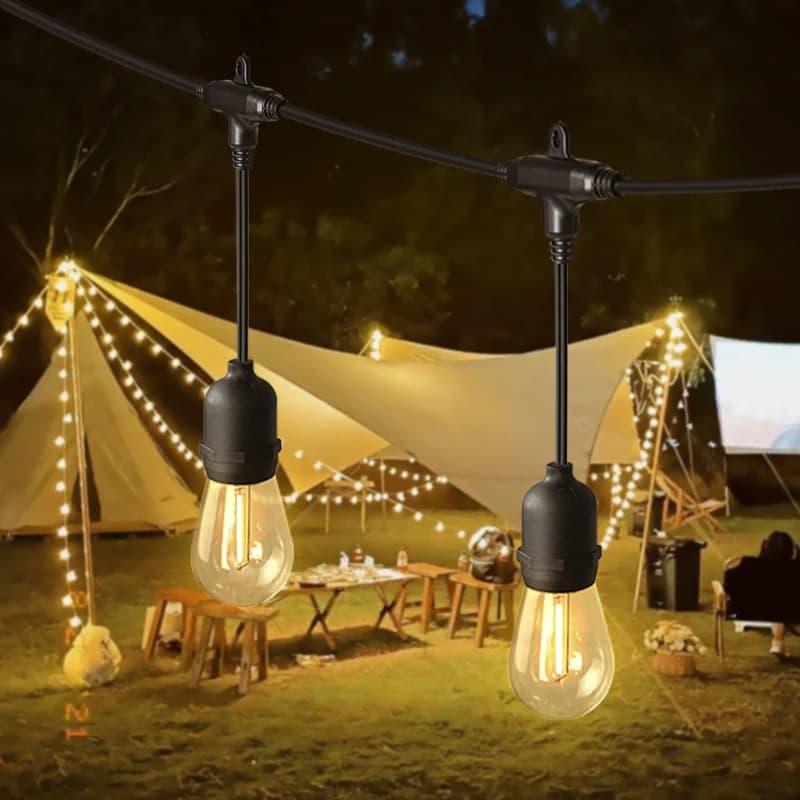 E27 Fairy Lights Bulb Led Christmas Lighting Strings 5/10M Waterproof Outdoor Garden Decor Ball String Light per Party Camping