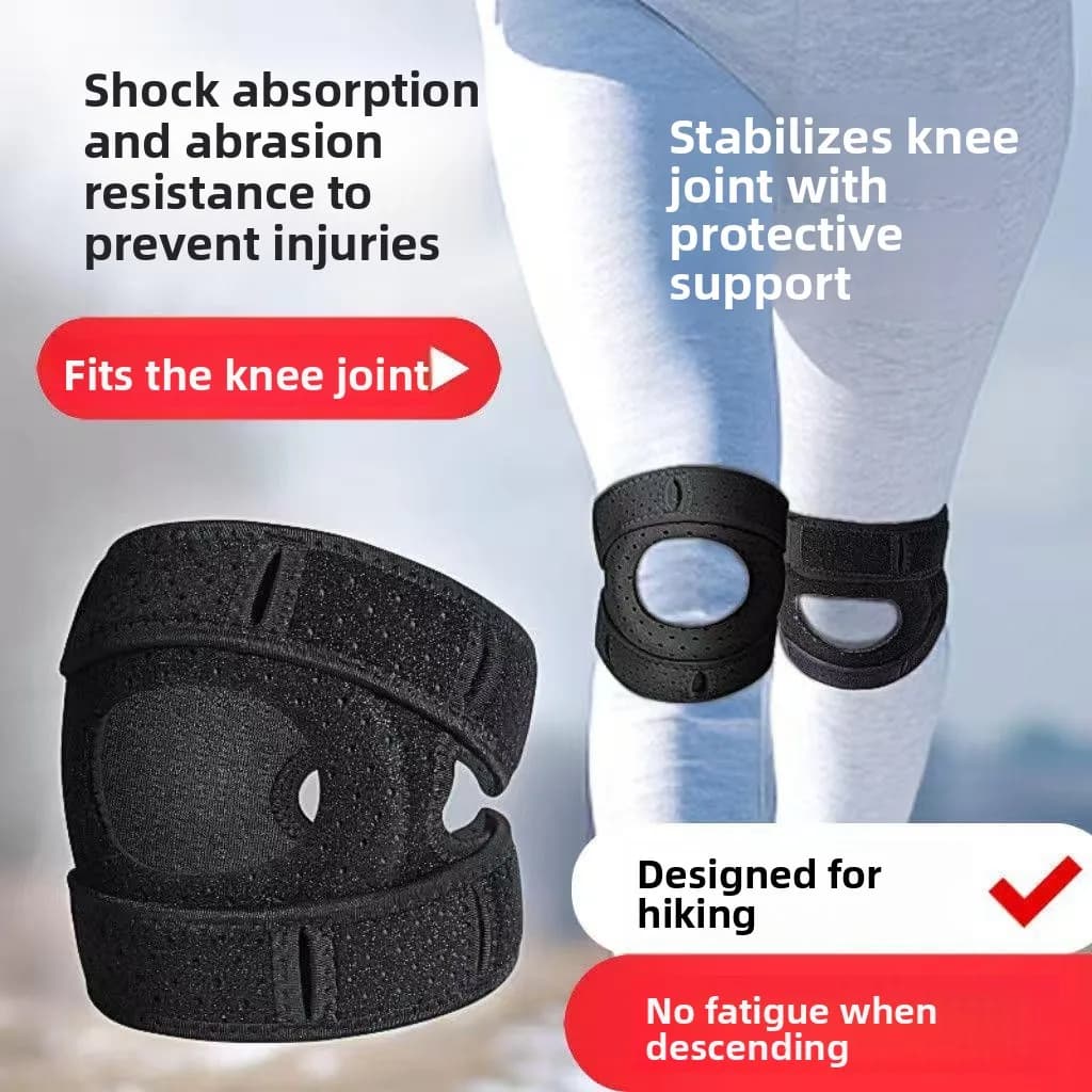 Supporto per Ginocchio in Silicone di Livello Professionale per Sport, Corsa, Alpinismo, Protezione delle Articolazioni del Ginocchio