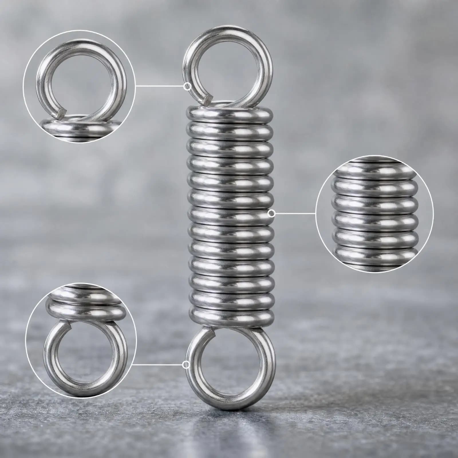 Heavy Duty Extension Spring with Loop Ends for Swing Hanging Punching Bag Support