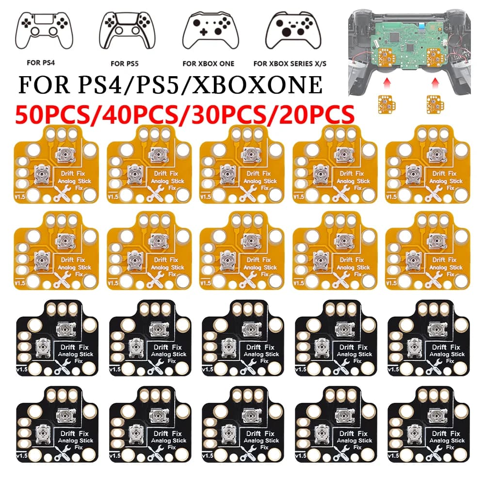 50/40/10 Pezzi Piastra di Calibrazione per Riparazione Drift Analogico Controller PS4/PS5/Xbox One/Xbox Series S/X
