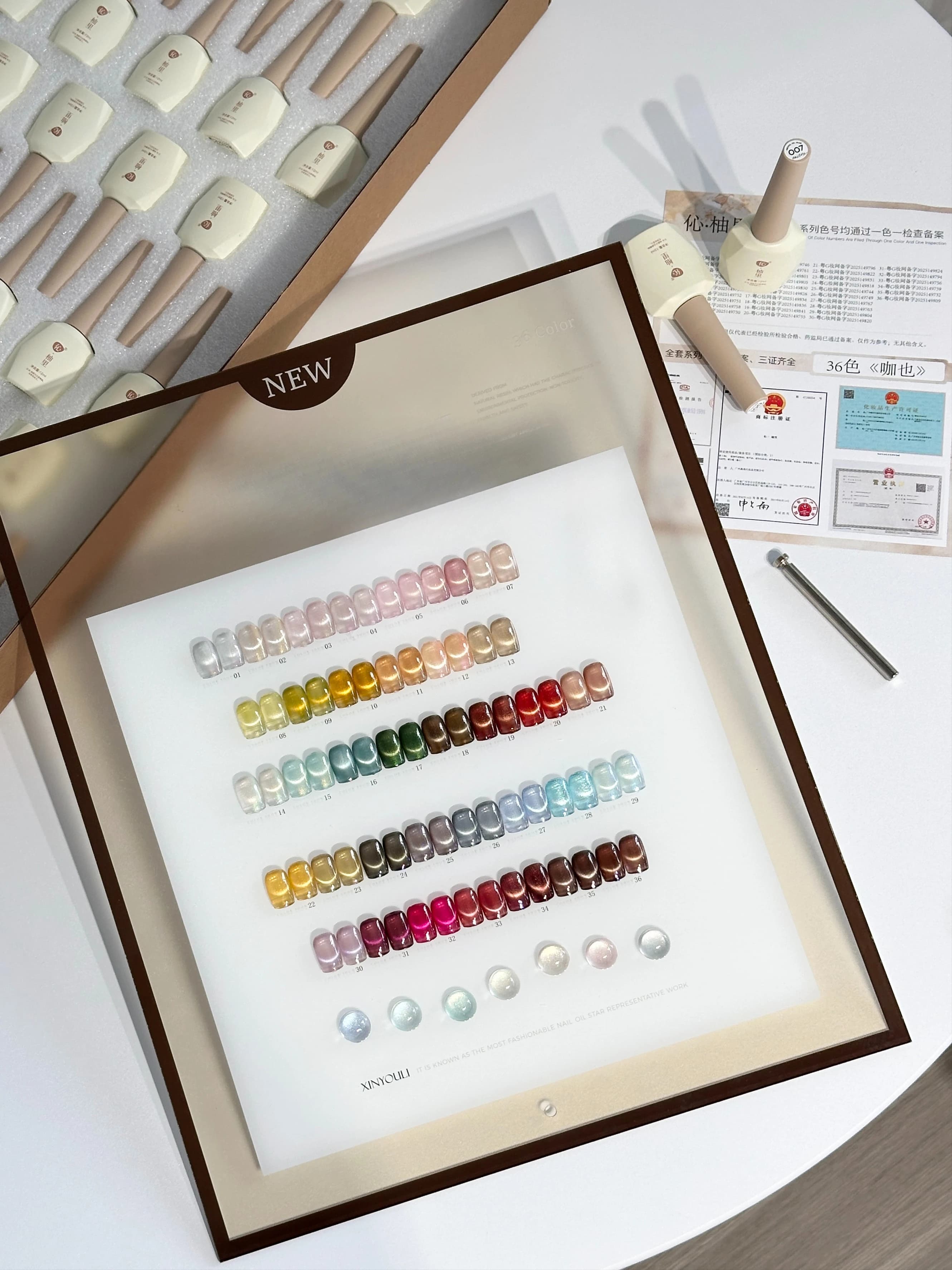 Set di 36 Smalti Gel Effetto Occhio di Gatto Moonlight 12ml, Kit Magnetico UV LED per Nail Art Fai-da-Te, Forniture Professionali per Salone