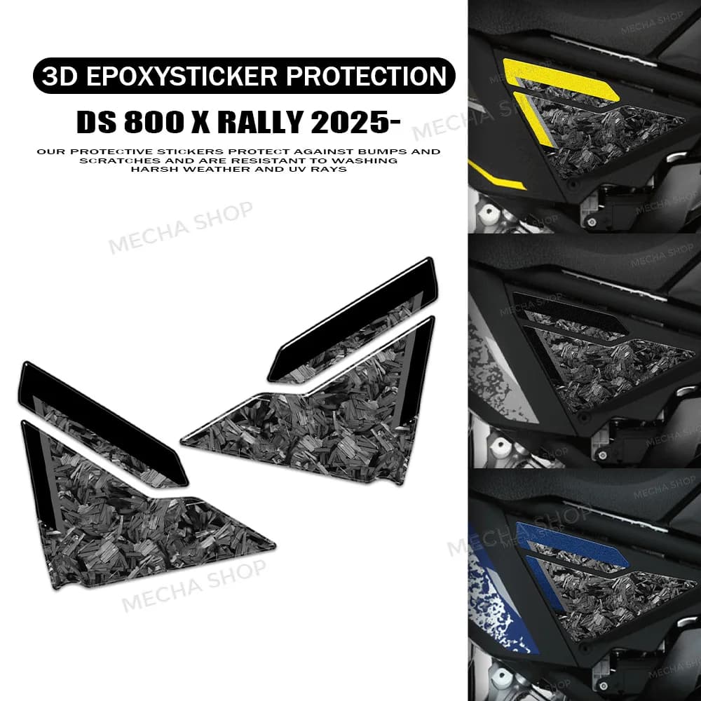 Kit Adesivi Protettivi 3D in Resina Epossidica Sotto Sella per Moto Voge DS800X Rally 2025-