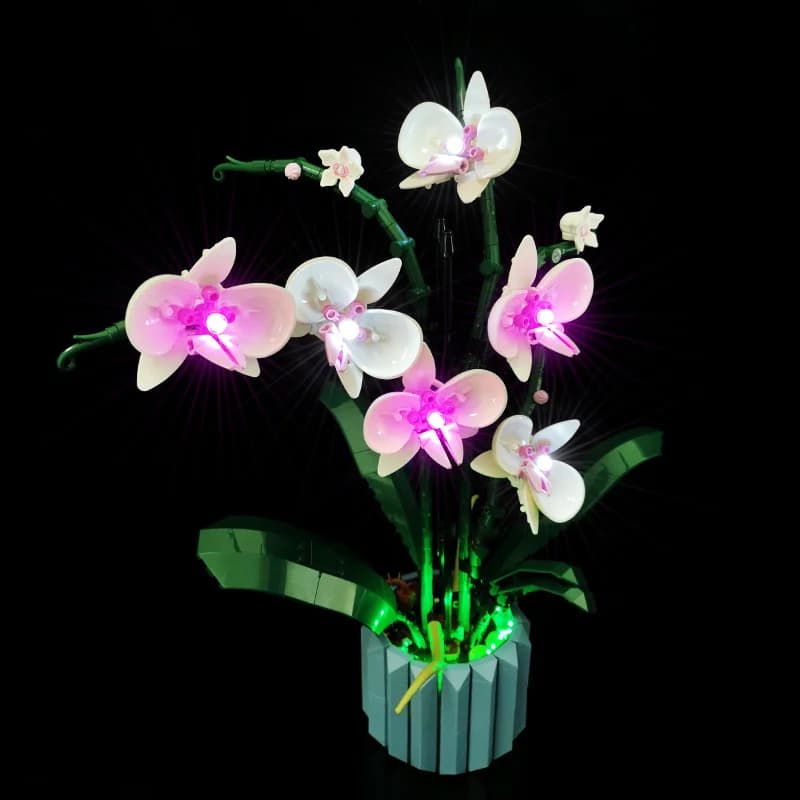 LYBMTWF Kit di illuminazione a LED compatibile con il modello di orchidea Lego 10311 (NON includere i mattoni del modello)