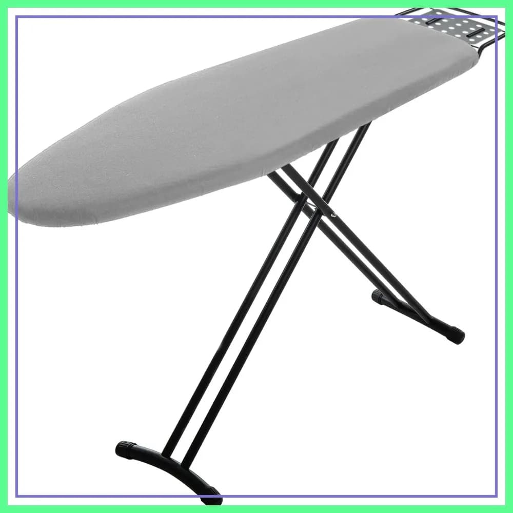 Asse da Stiro Professionale 43x13 Pollici con Supporto per Ferro da Stiro, Altezza Regolabile, Imbottitura Extra Spessa