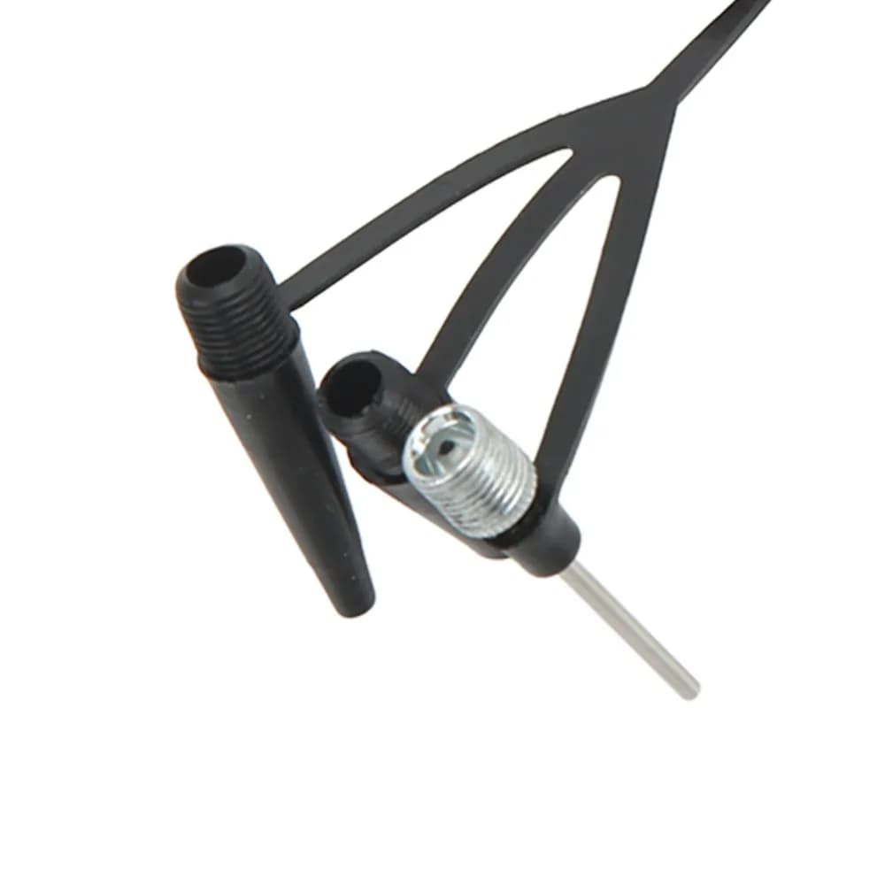 Ugello per bicicletta leggero e versatile, ugello per pompa da bicicletta portatile, facile installazione con 3 adattatori per ugelli dell'aria
