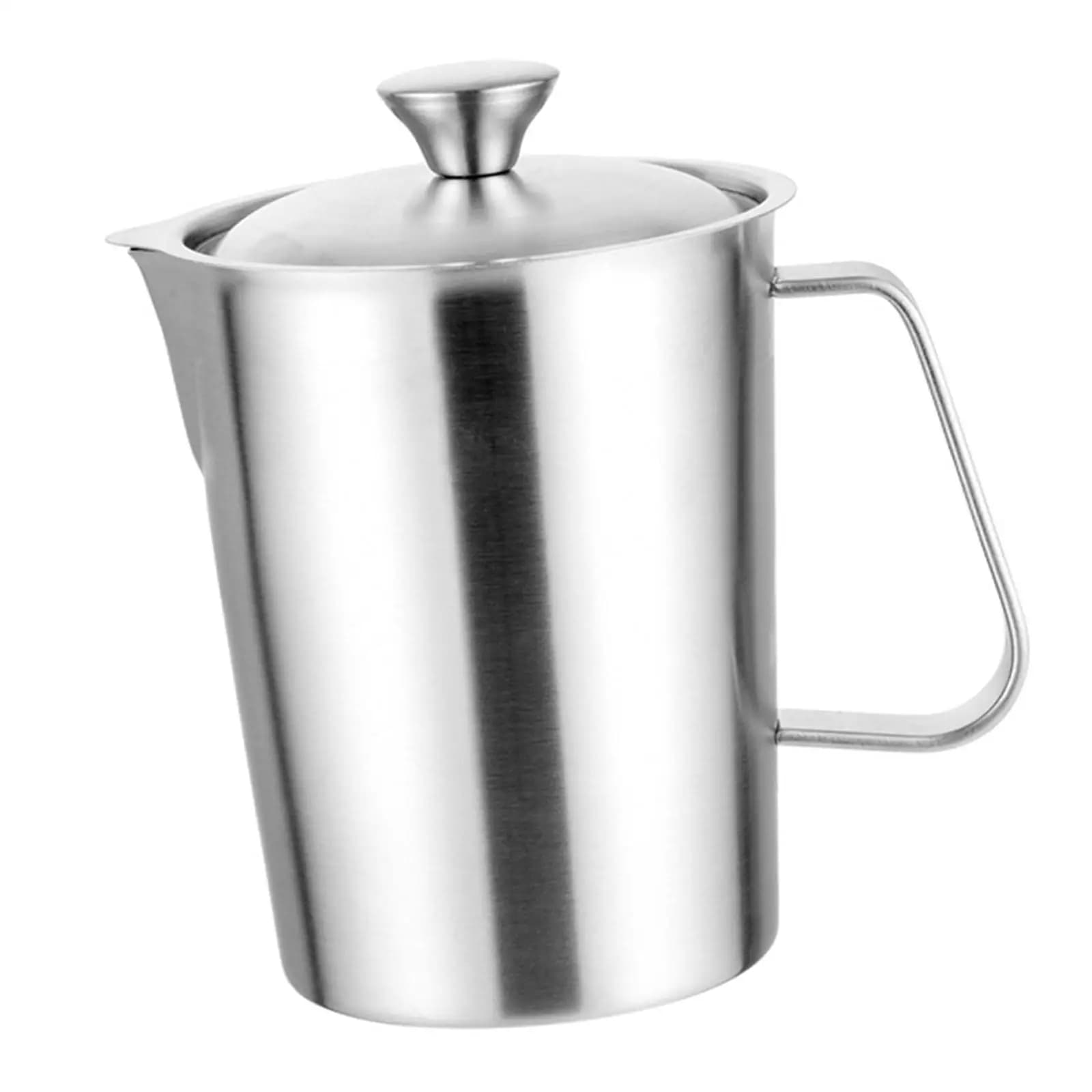 Strumento per brocca per latte artistico in acciaio inossidabile 304 con tazza per brocca per versare in scala