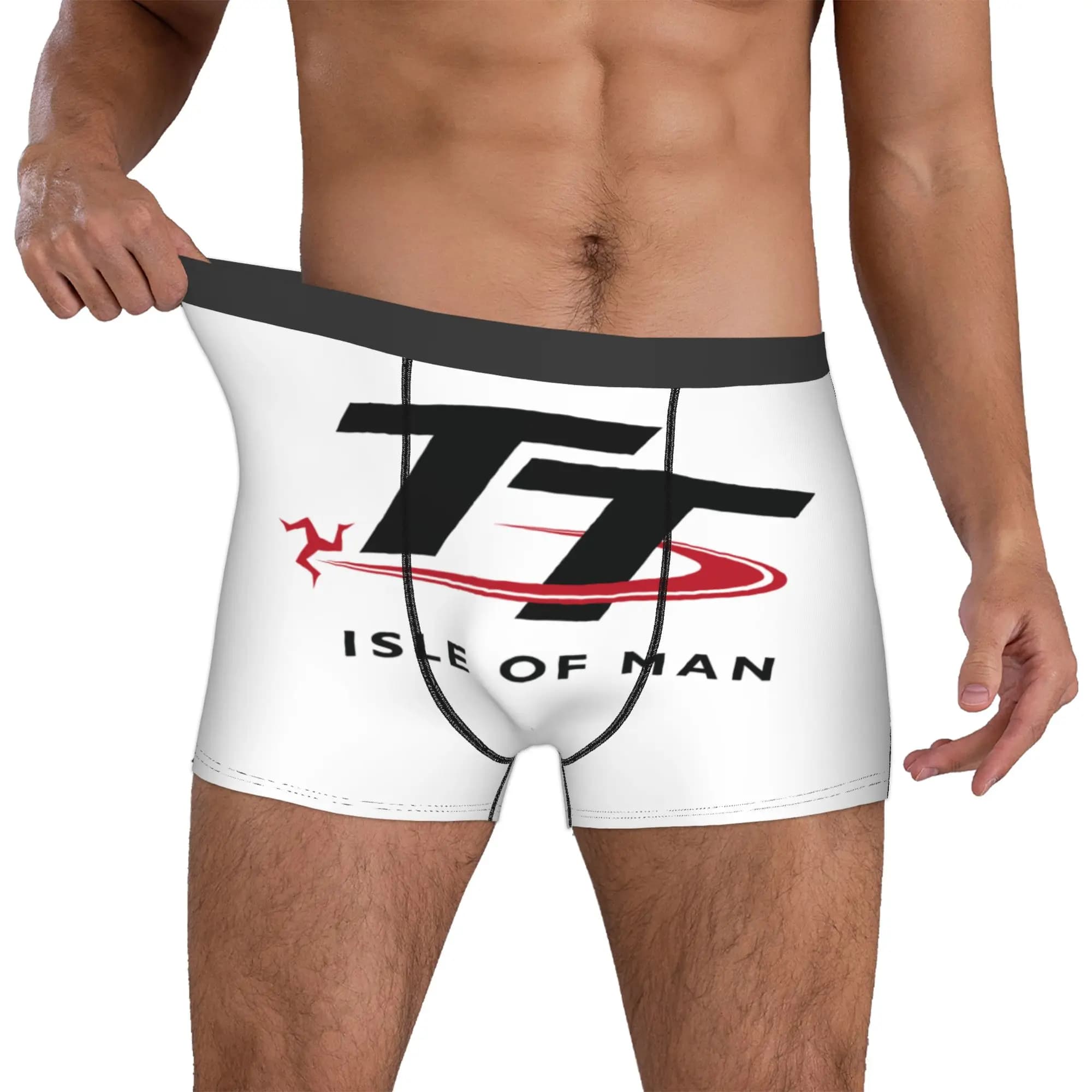 Isle of Man TT Races Boxers Shorts Men Motorcycle Sport Briefs Underwear Funny Underpants