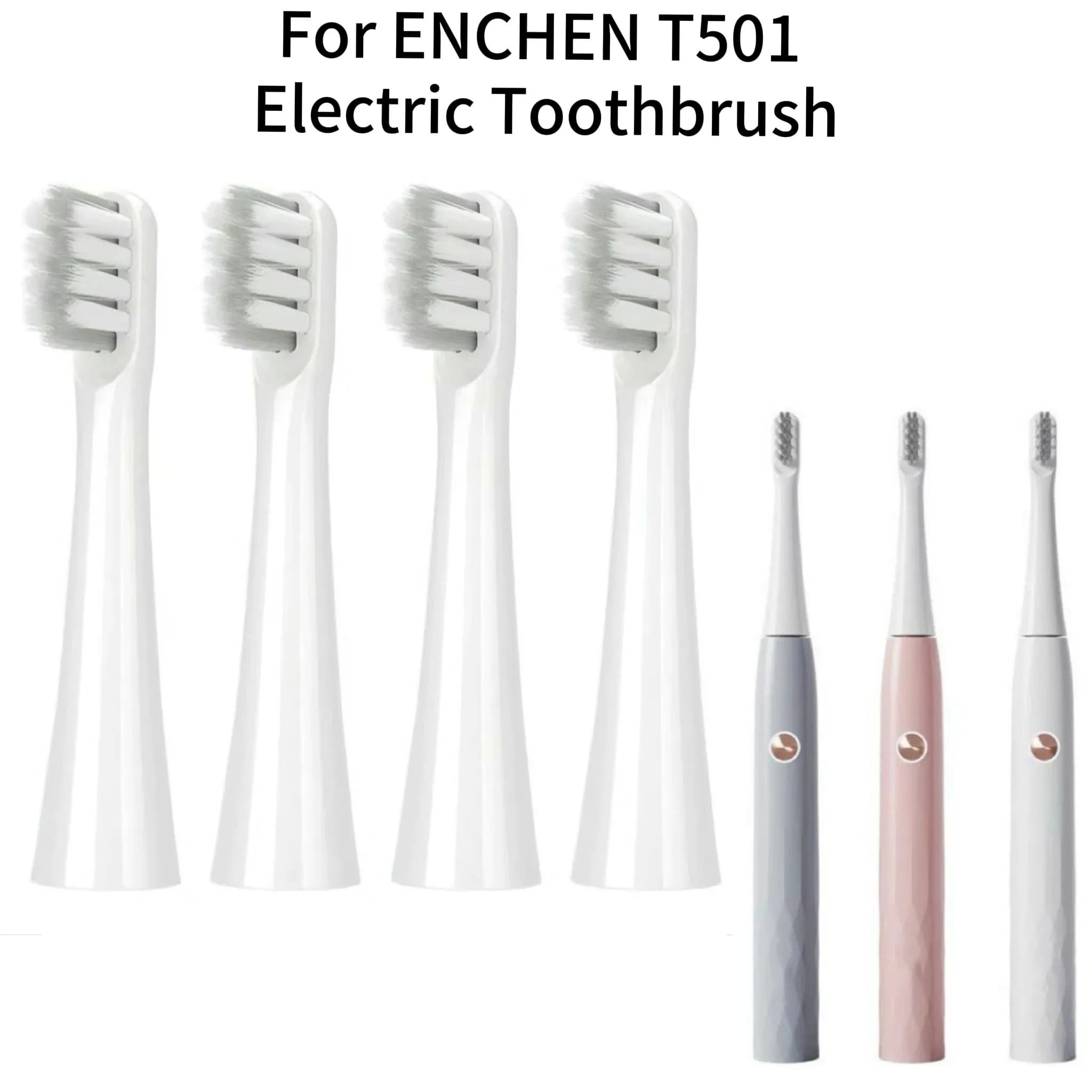 For ENCHEN T501 Electric toothbrush heads Enchen T501 Spare heads for toothbrush, 4/8/16 pieces