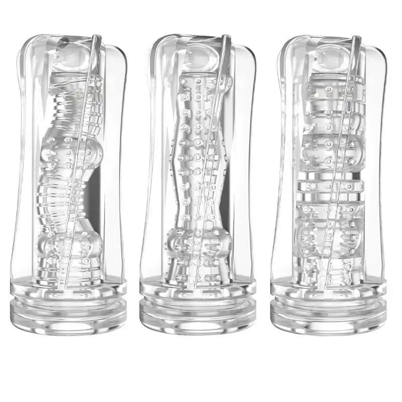 Male Masturbator Cup Soft Pussy Sex Toys Transparent Vagina Adult Endurance Exercise Adult Supplies Vacuum Pocket Cup For Men