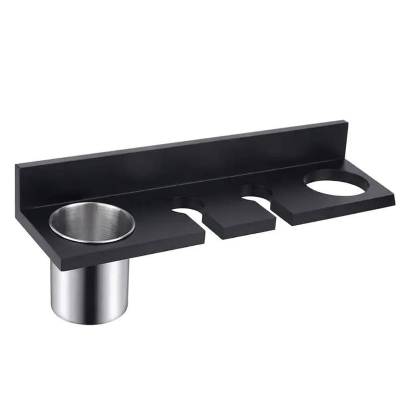 eARTICOLI POPOLARIeSlide Wall Mount for Hair Dryer, Vintage Wood Hair Dryer Hanger, Stylish Plate and Hair Dryer Support