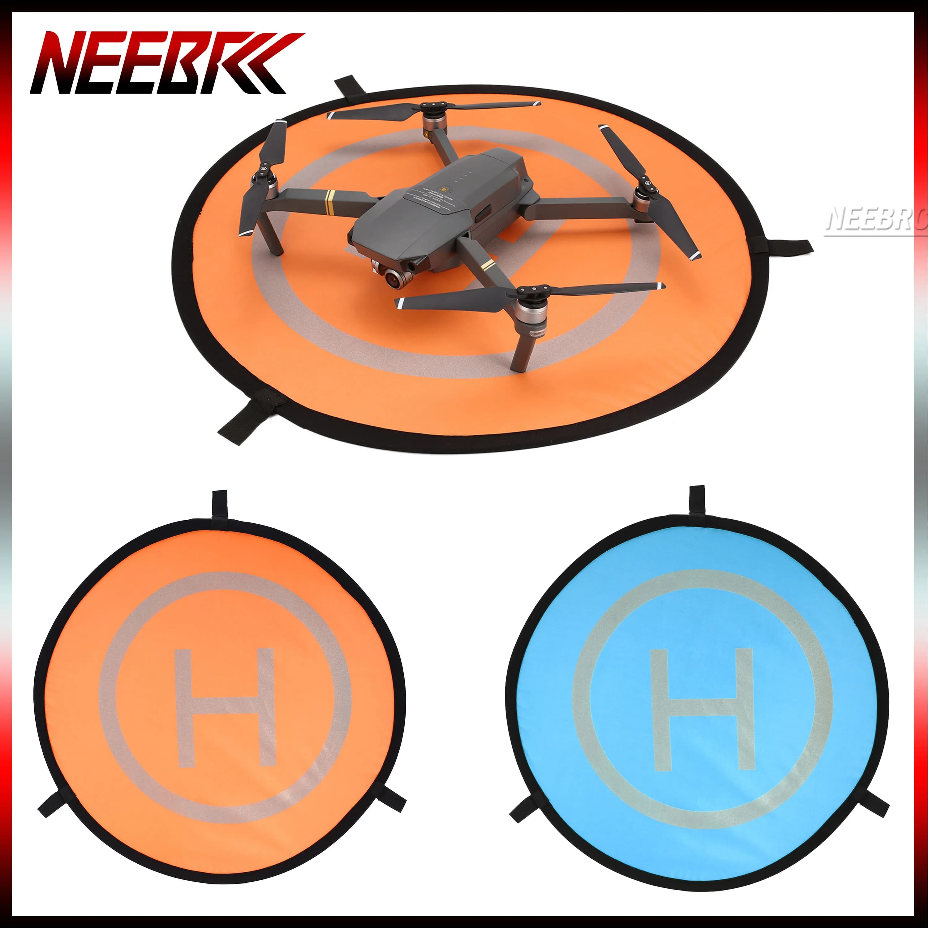 Tappetino di Atterraggio Universale Pieghevole per Droni da 55cm, 75cm, 110cm, per RC DJI Mini 4 Pro, Mavic, Spark, Quadricottero, Accessorio per il Parcheggio