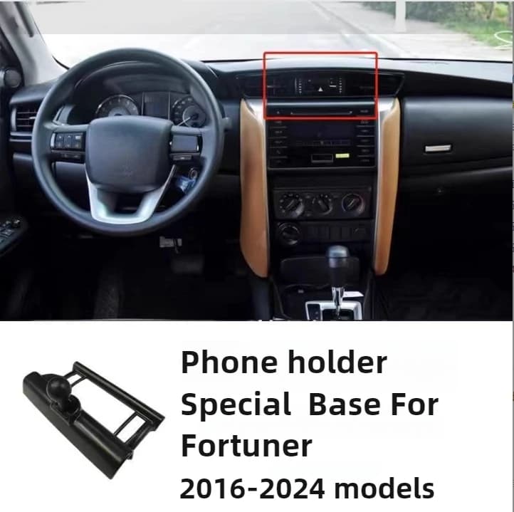 Supporto per telefono da auto per Toyota Fortuner Hilux Revo Supporto per telefono regolabile di terza generazione adatto per la maggior parte dei supporti GPS per smartphone