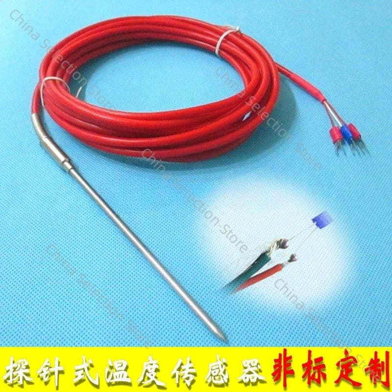 Rilevatore di sensori di temperatura per uso alimentare con resistenza termica ad ago PT100 Sonda di resistenza al platino PT1000 plug-in