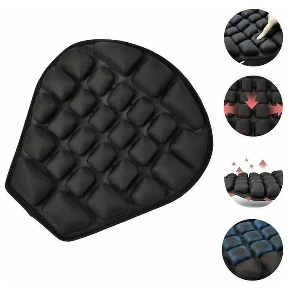 Motorcycle Seat Cushion Motorcycle 3D Comfort Anti Slip Gel Seat Cushion Universal Air Motorbike Pillow Pad Cover