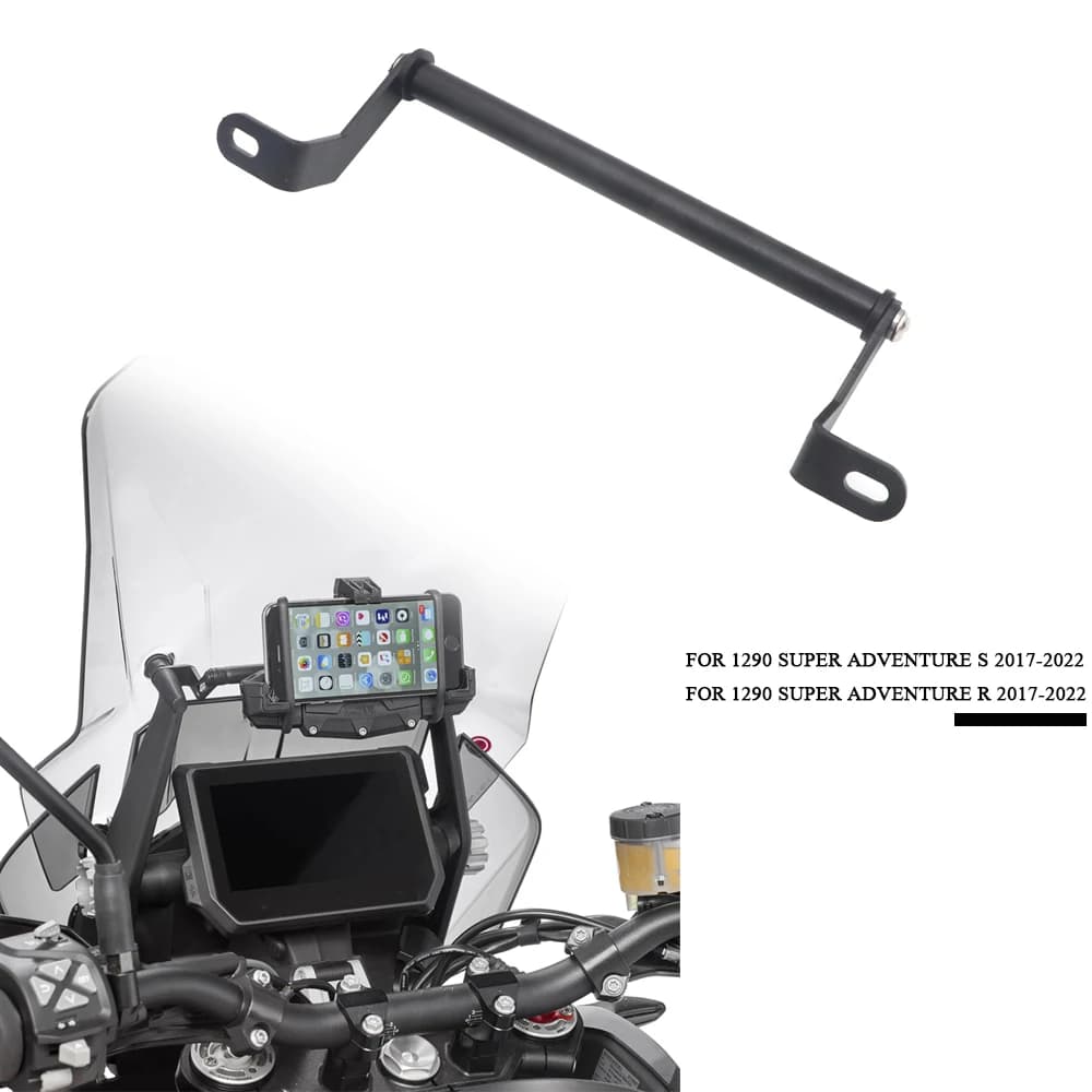 Staffa di navigazione in alluminio per moto Supporto per smartphone Supporto per manubrio Supporto GPS per 1290 Super Adventure SR 2017-2022