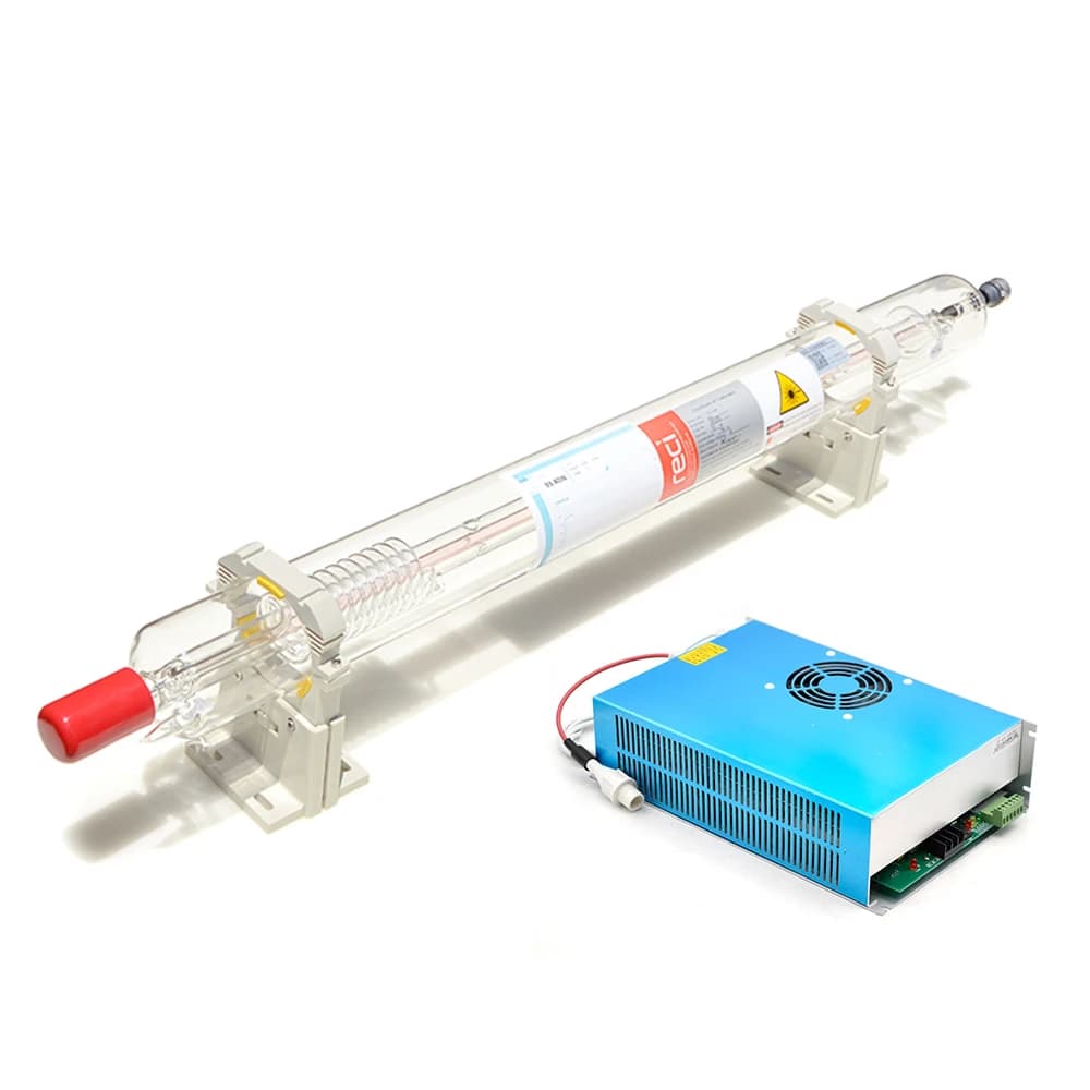 Laser tube RECI W6 130W Length 1650 mm Diameter 80 mm with laser feeder DY20 for engraving and laser cutter Co2