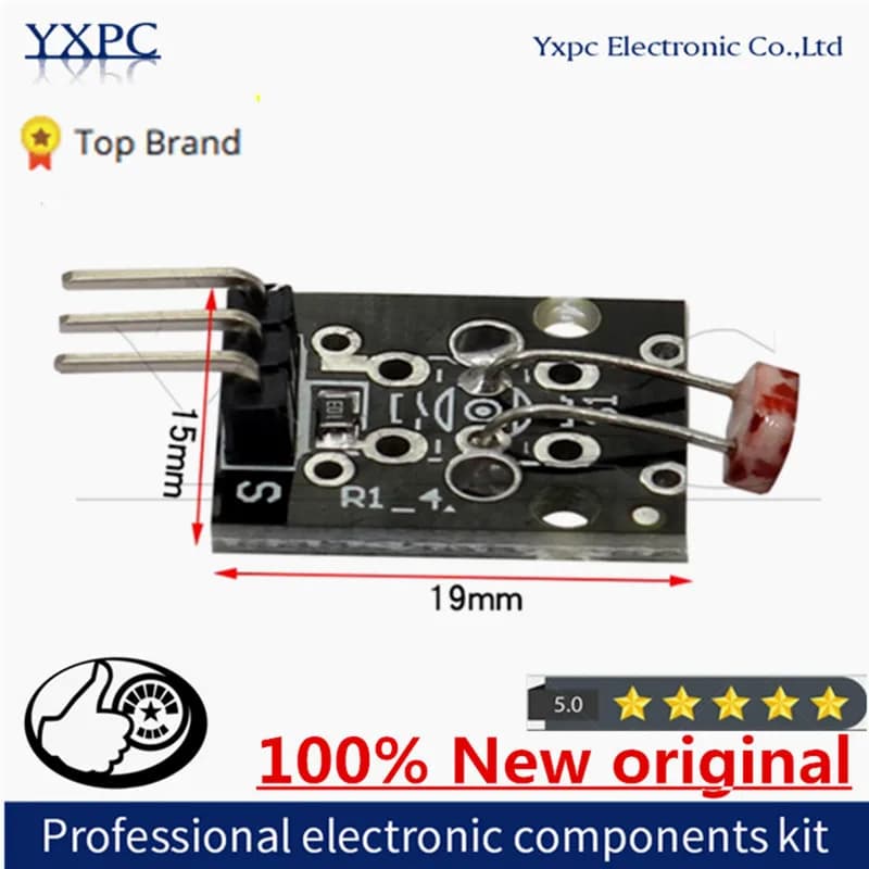 KY-018 modulo sensore fotosensibile di rilevamento della luce di resistenza sensibile ottica a 3pin per Kit fai da te arduino KY018