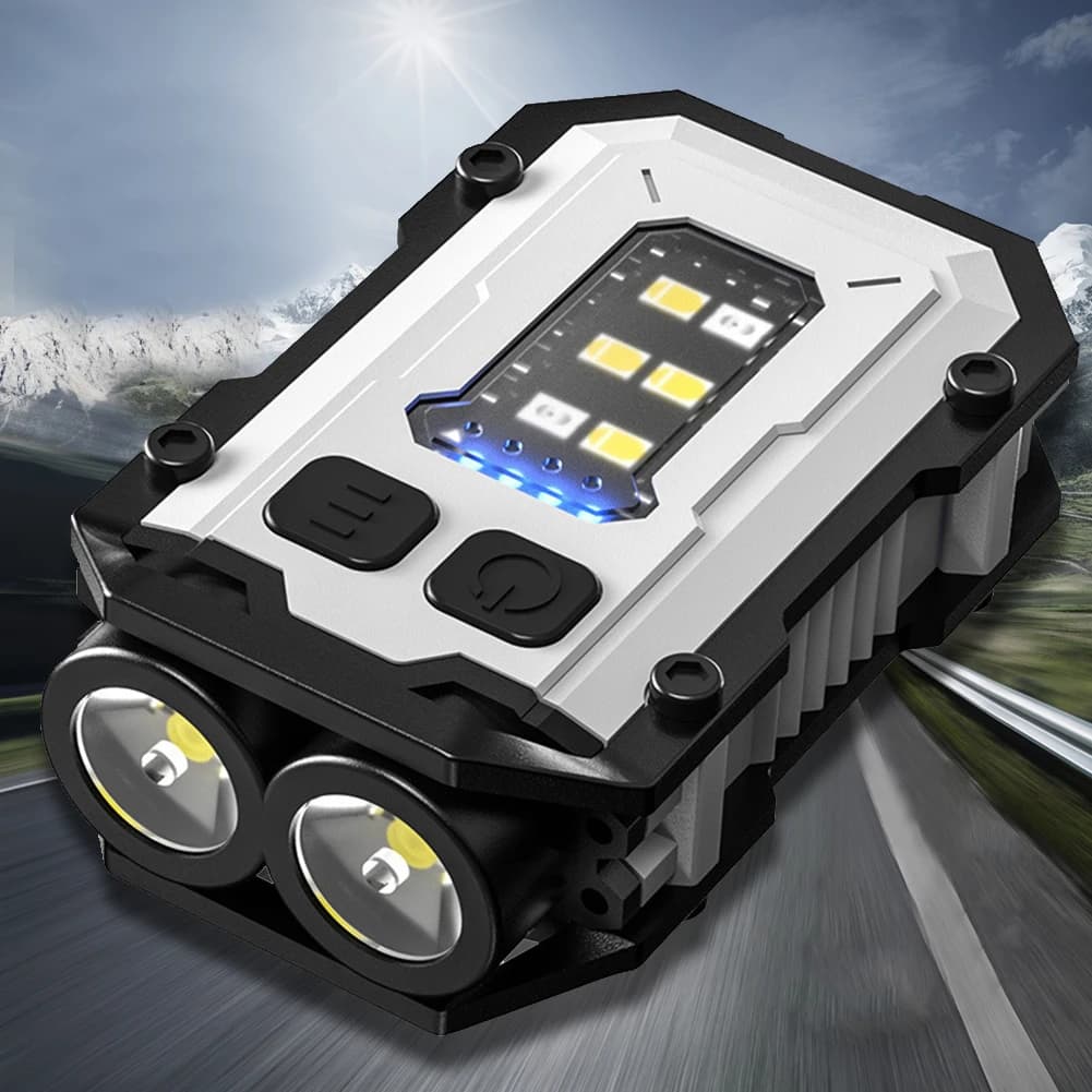 High Brightness Flashlight USB Charging Super Bright Flashlight 180LM Portable Keychain Multifunctional Light for Camping Fishing Walk