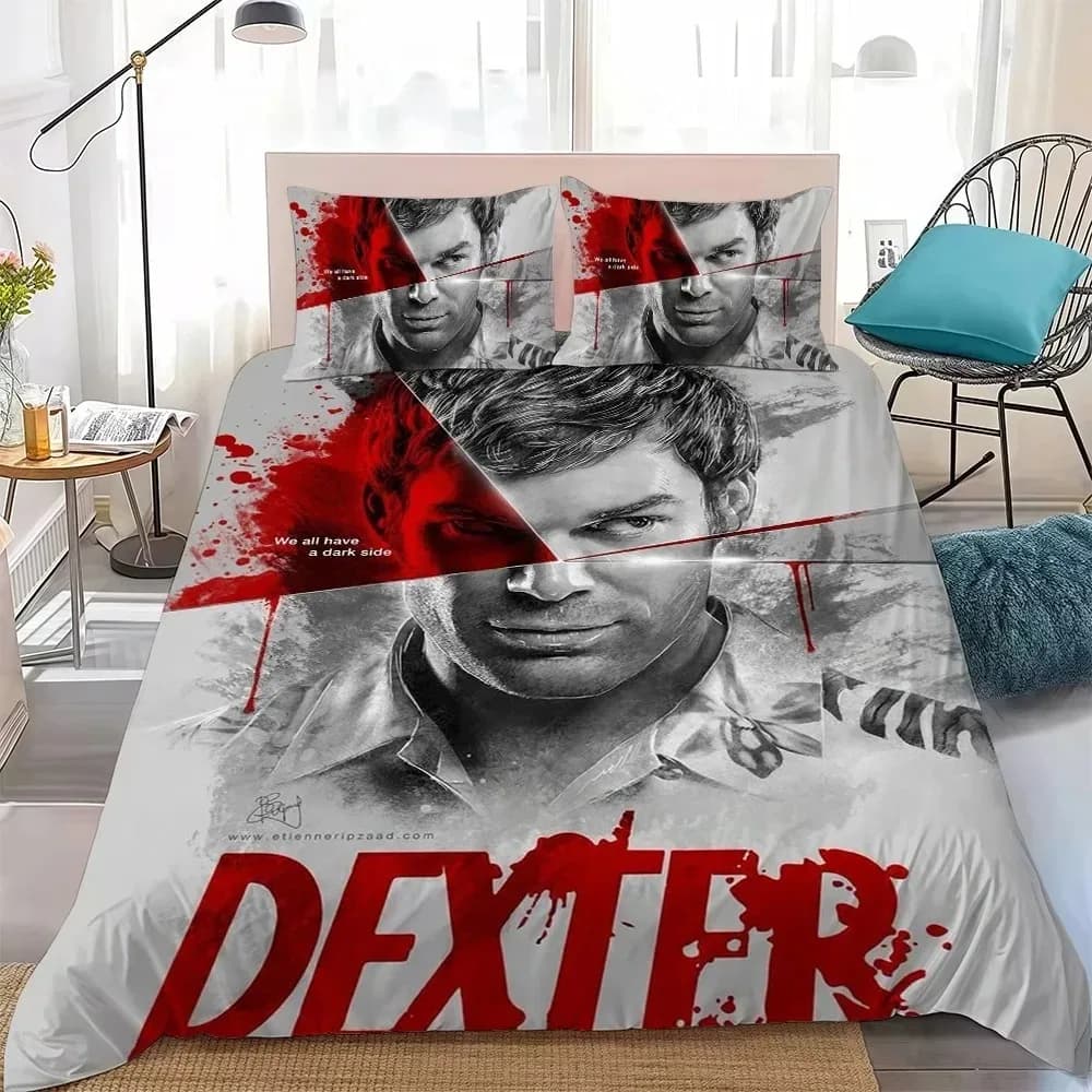 D-Dexter Morgan Bedding Set D-Dexter New Blood Duvet Cover Set,Multi Size Bedding Decoration Home Textile Twin Full Queen