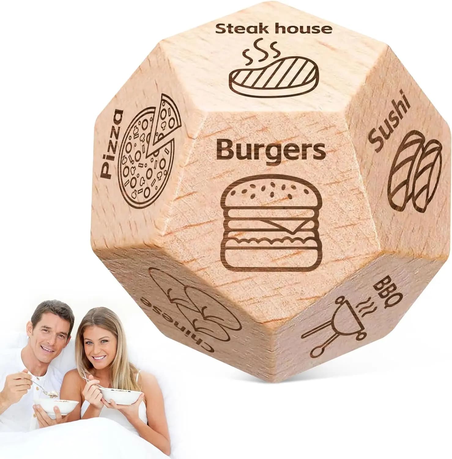 Dice for her, couples, gift, food, movies, activities, decision, dice games, Christmas, birthday, Valentine's Day, gifts for wife, husband