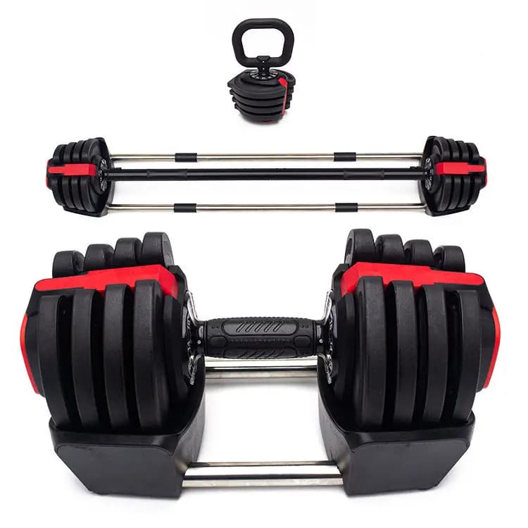 New set of handlebars and barbells for home gym for bodybuilding regulated weight set 40KG 90LB Handlebar set with adjustable Kettlebell handlebars