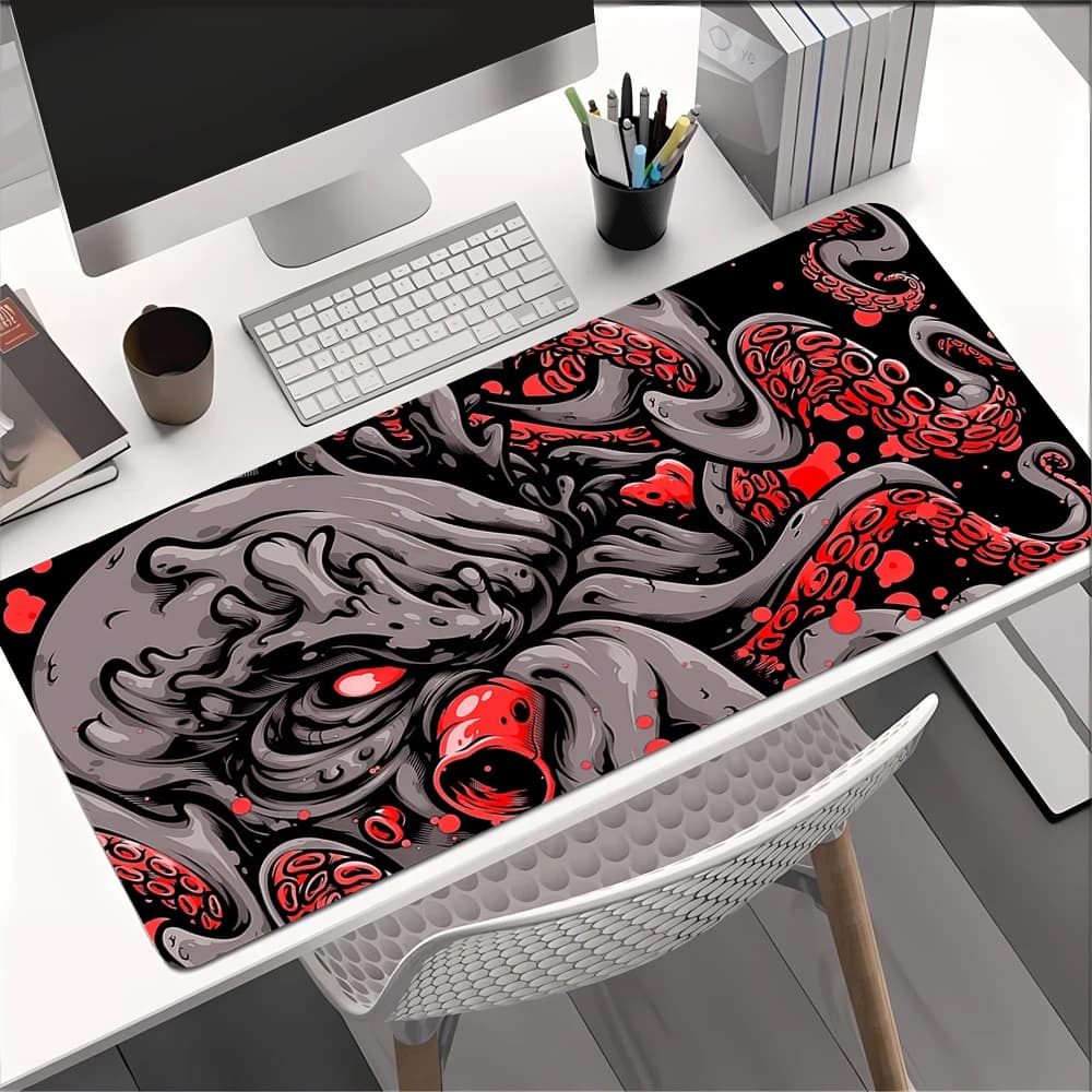 XXL Octopus Monster Mouse Pad Tastiera da gioco di grandi dimensioni Tappetini da scrivania Tavolo per computer Tappetino da gioco Mausepad esteso Accessori per ufficio