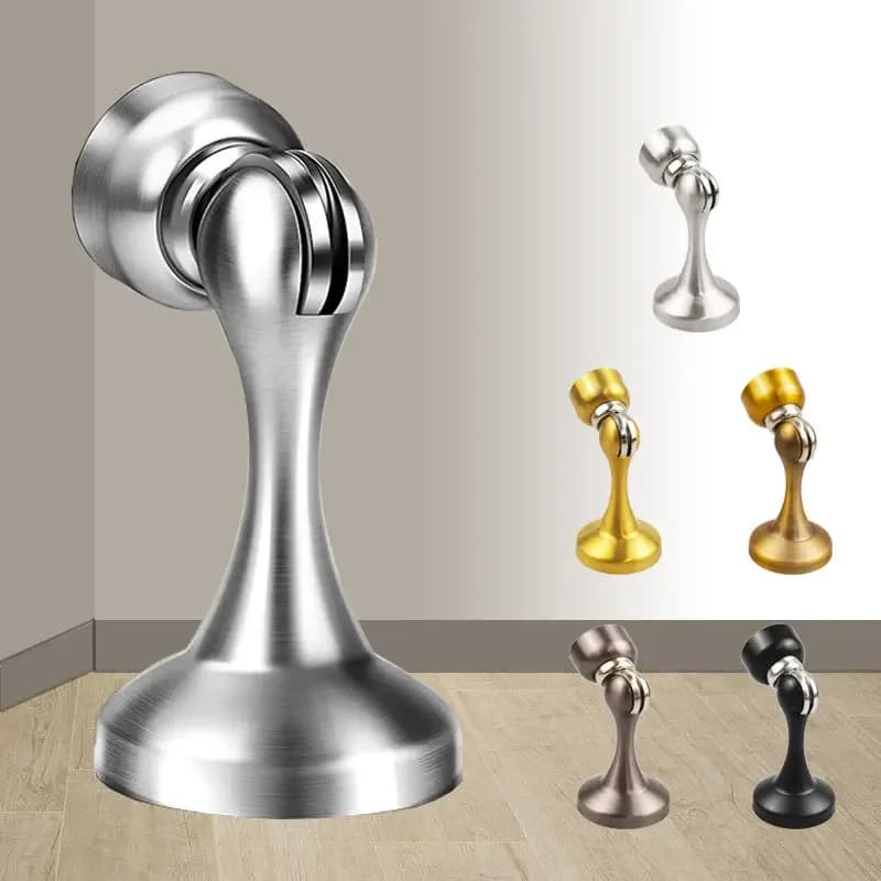 Stainless Steel Thickened Non Perforated Strong Magnetic Household Bedroom Floor Suction Silent Anti-collision Door Stopper
