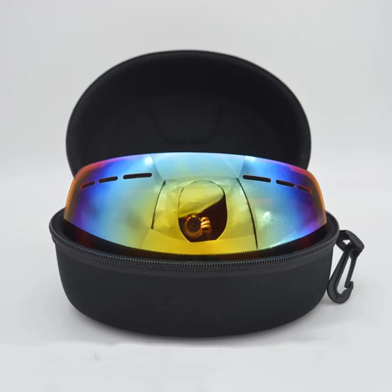 New 1PC Ski Snowboard Goggles Box Hard EVA Portable Protection Carrying Case Water Resistant Shockproof Shell Ski Accessories