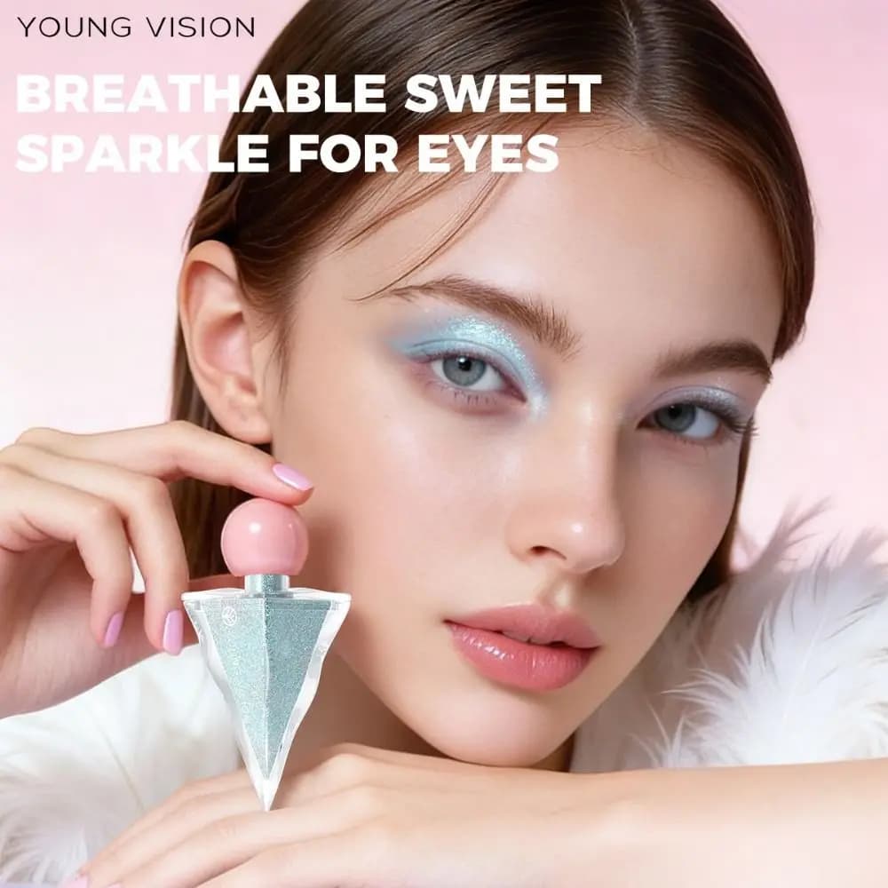 Ombretto Liquido in 6 Colori, Shimmer e Metallizzato, Glitter a Base d'Acqua, Illuminante Impermeabile a Lunga Durata