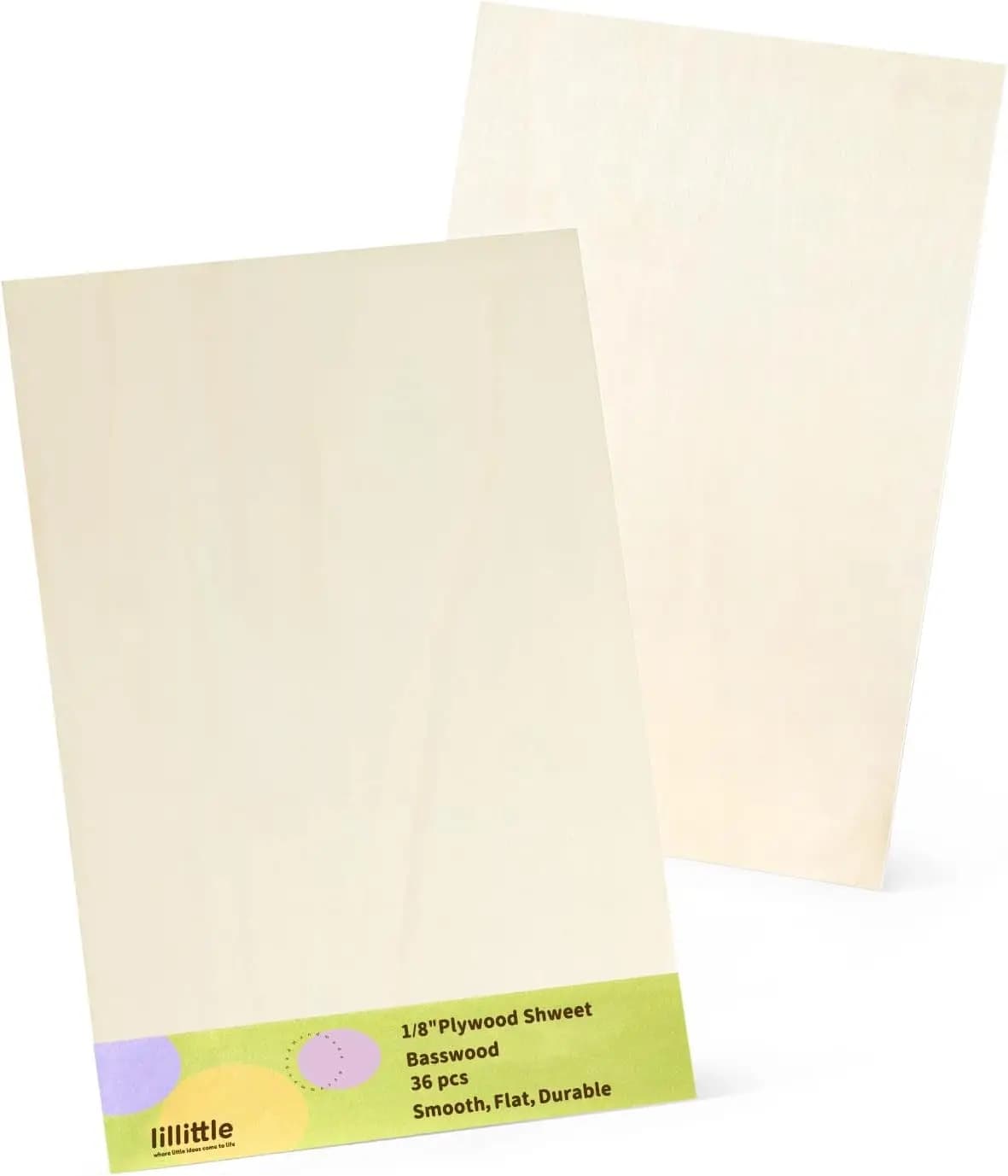 Pack of 36 Sheets of Tiglio wood 12x16x1/8, 3mm for Laser cutting and engraving, Fai-da-da- ♪