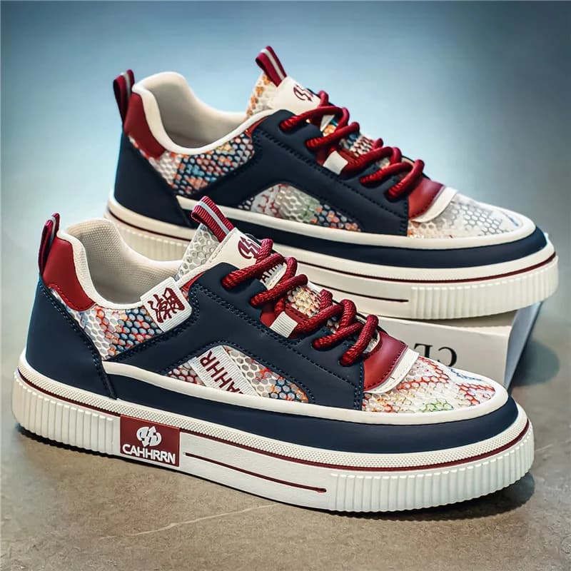 Sneakers da Skate Traspiranti con Piattaforma per Uomo, Nuove Scarpe Estive con Suola Spessa Antiscivolo, Scarpe Casual da Corsa e Trekking, Tenis Masculino