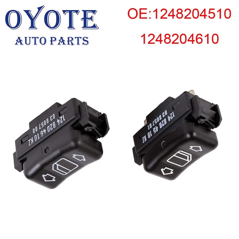 OYOTE 1248204510 1248204610 Interruttore alzacristallo elettrico con controllo principale elettrico sinistro e destro per Mercedes E W124 W126 W201 W463