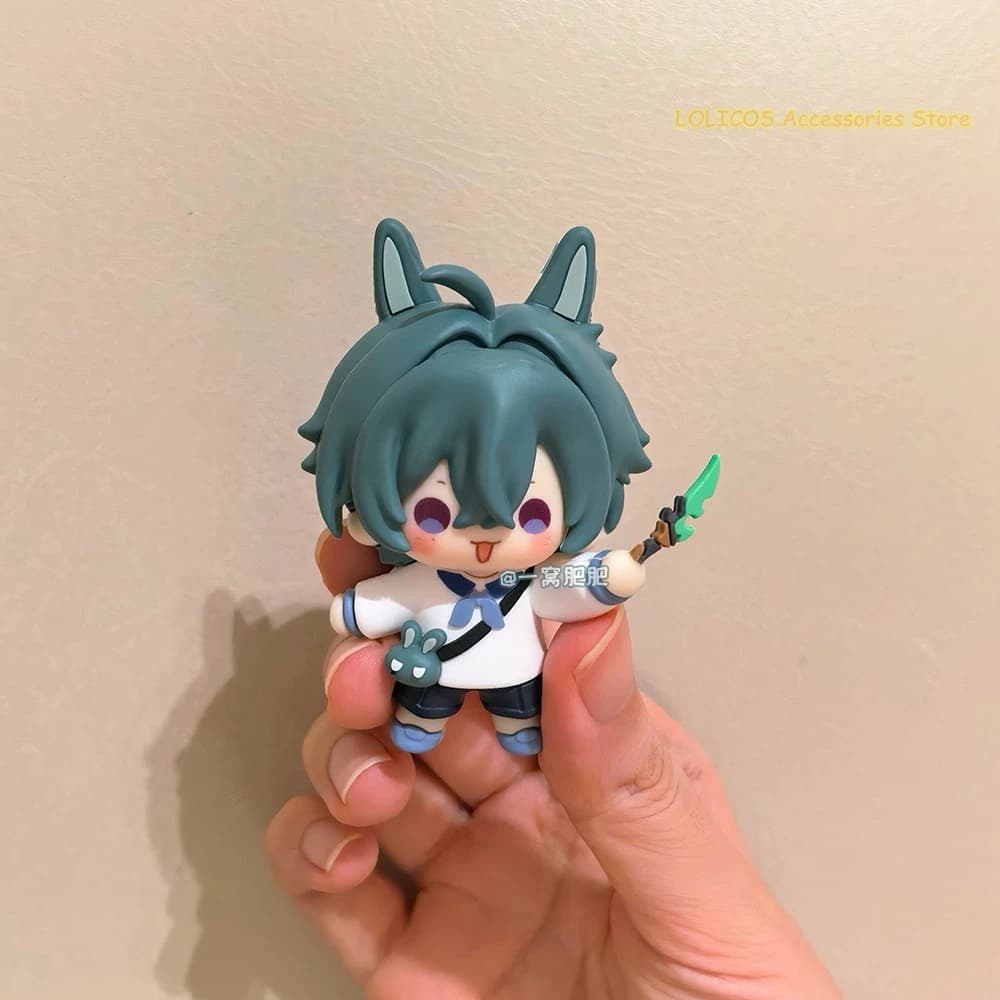 Lohen Genshin Impact Kawaii Game Figure Q-version Figurine 7.5CM PVC Desktop Ornament Decor Anime Cosplay Collection