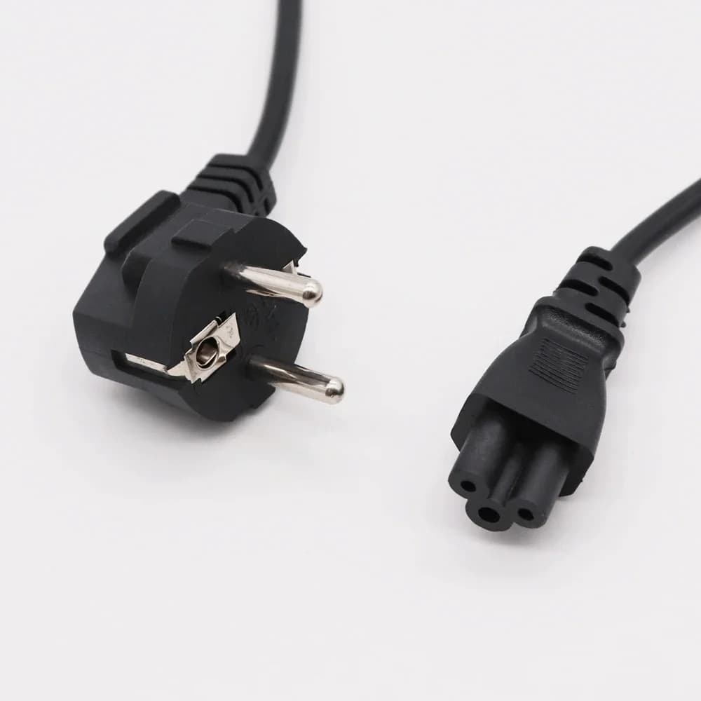 EU Power Adapter Supply Cord 1.5m 2m 3m Euro Plug IEC C5 Power Cable For HP Notebook Asus Dell Laptop Computer Monitor LG TV