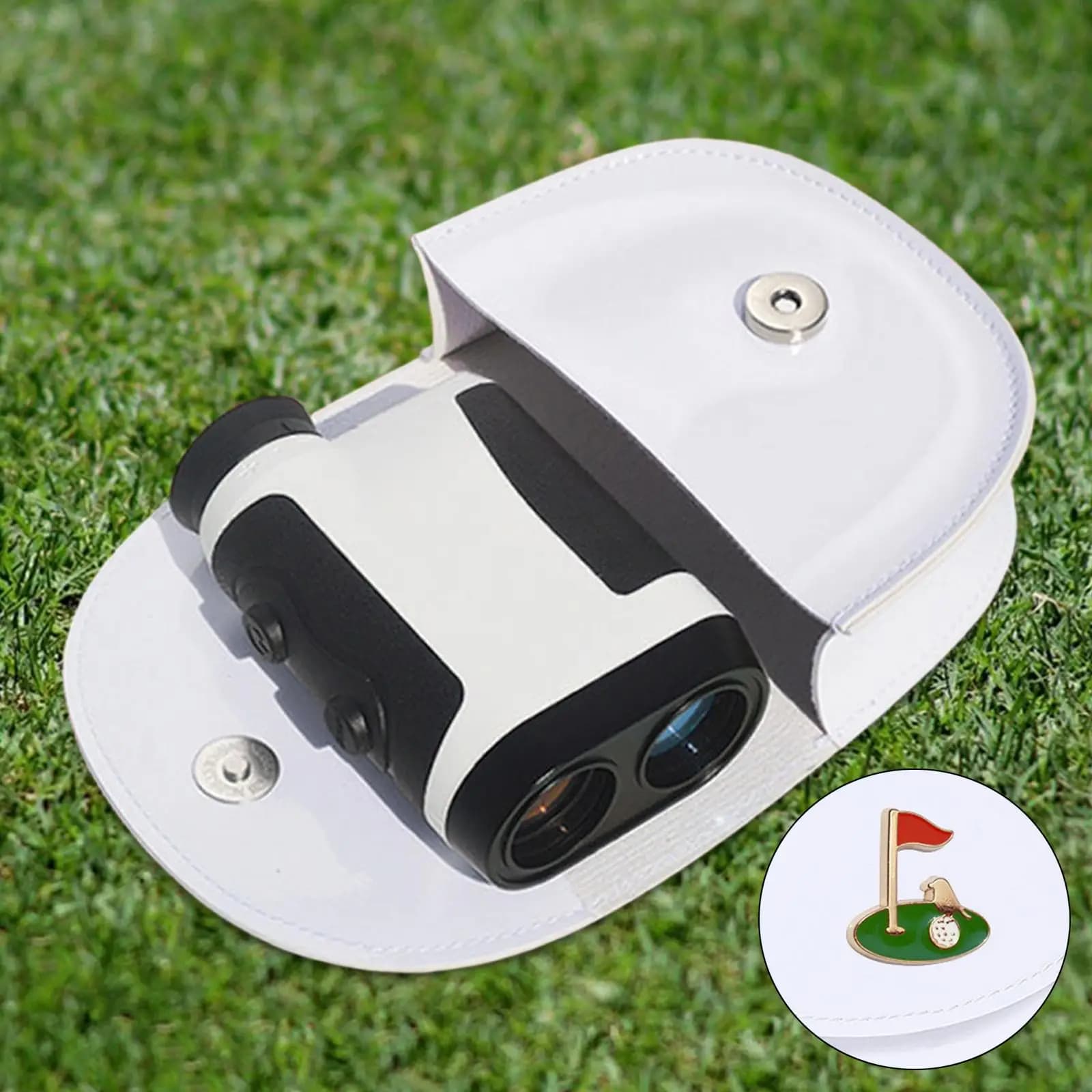 Custodia per telemetro da golf impermeabile in PU, borsa portaoggetti per accessori sportivi da uomo e donna per il gioco del golf