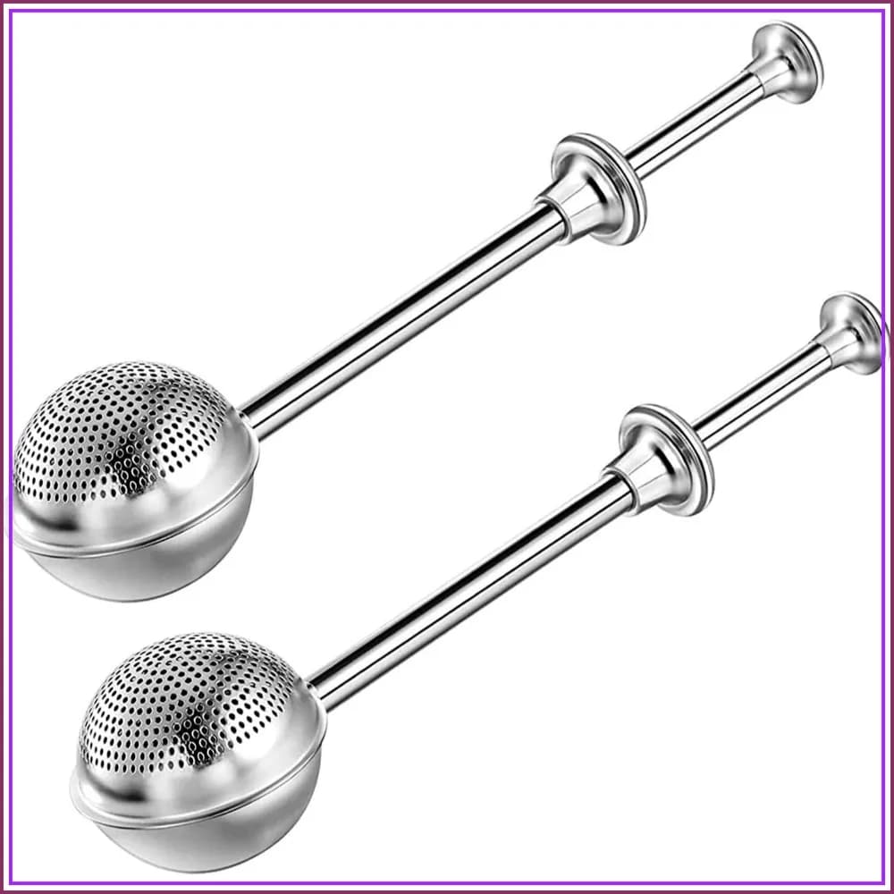 Powdered Sugar Shaker Duster, Stainless Steel Baking Tool for Flour & Spices, Set of 2