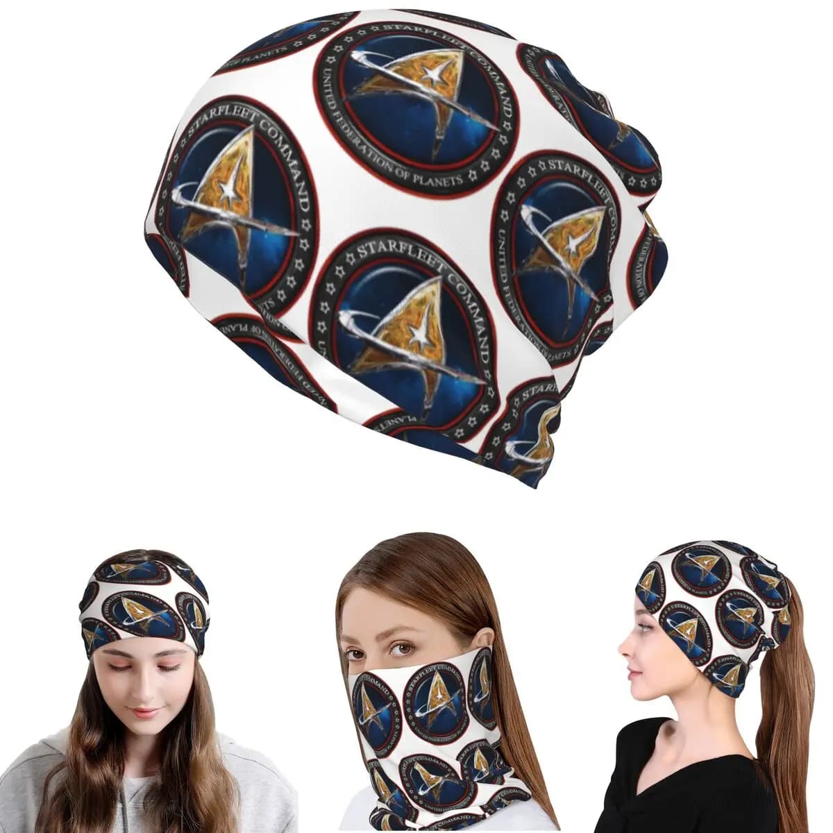 Bandana Multifunzione Ispirata alla Serie TV di Fantascienza Star Trek, Sciarpa Magica, Copricapo Invernale per Uomini e Donne Adulti
