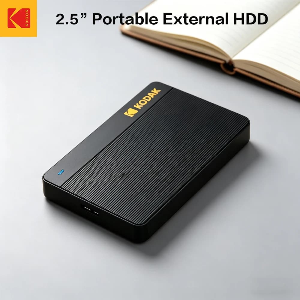 Kodak 500GB P160 Disco Rigido Esterno Portatile da 2,5 Pollici USB 3.0 per Gaming PS4 PS5 Xbox PC Mac Laptop, Archiviazione ad Alta Velocità