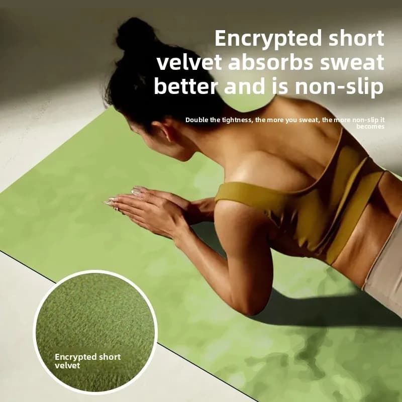 Tappetini da yoga sportivi Asciugamano da yoga in gomma portatile pieghevole antiscivolo Viaggio Fitness Palestra Uso ultrasottile